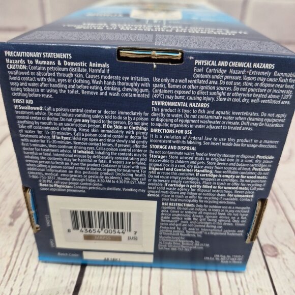 Thermacell Mosquito REPELLENT Patio Shield 15 ft ZONE NO SPRAY Refillable Grey - Picture 5 of 6